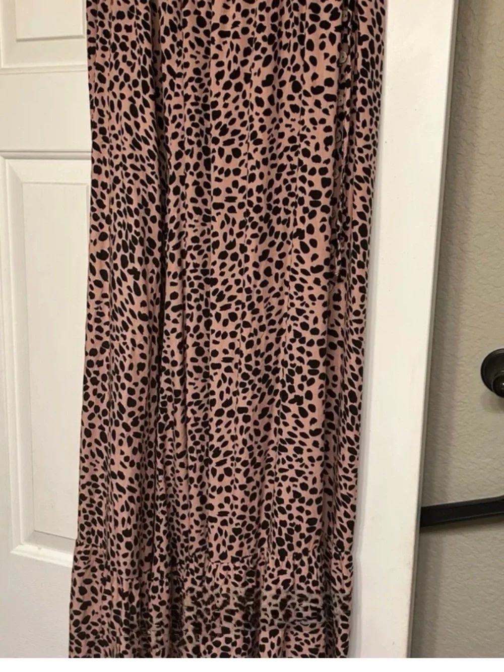 LTS Leopard Cheetah Print Maxi skirt Size 10